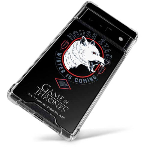 Game of Thrones: House Stark Direwolf Google Pixel 6 Clear Case